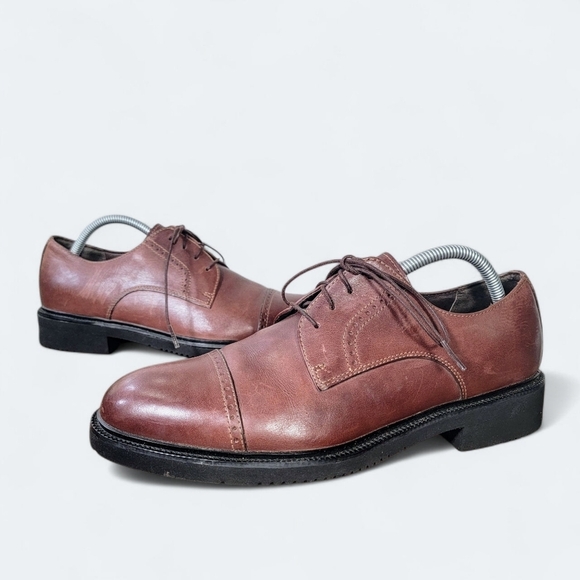 Rockport Men's Brown Leather Dress Shoes Size 9 - Picture 16 of 17
